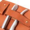 zoom on the Felco pruning shears in the leather pouch