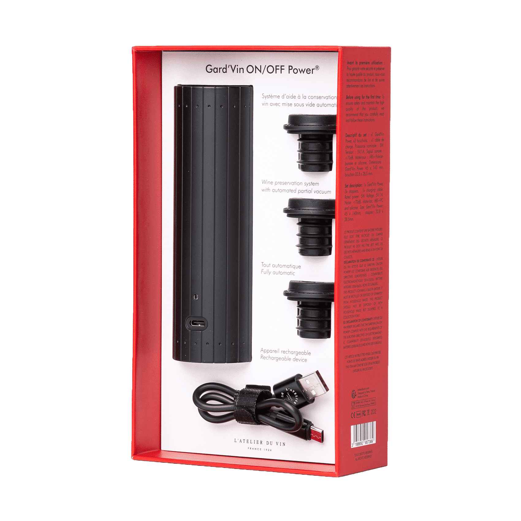 Pompe à faire le vide rechargeable électrique - Oenologie - Lacor® - Offrir  Retailers