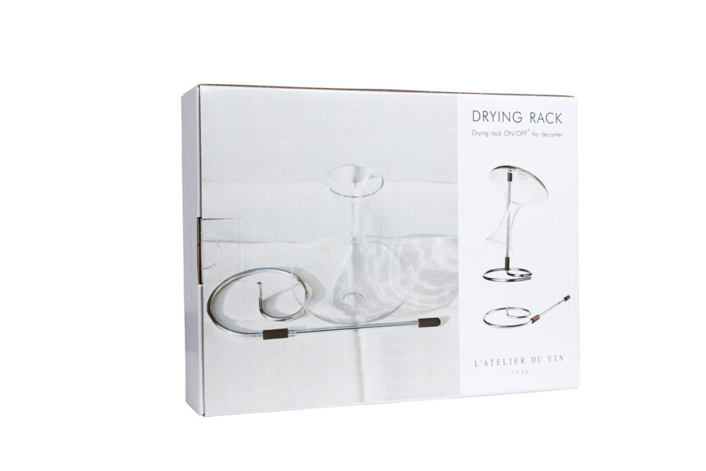 L'Atelier du Vin - Drying rack - Holder - 8 glasses - Cleaning of glasses  and carafes - Wineandbarrels A/S